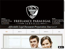 Tablet Screenshot of freelanceparaservice.com